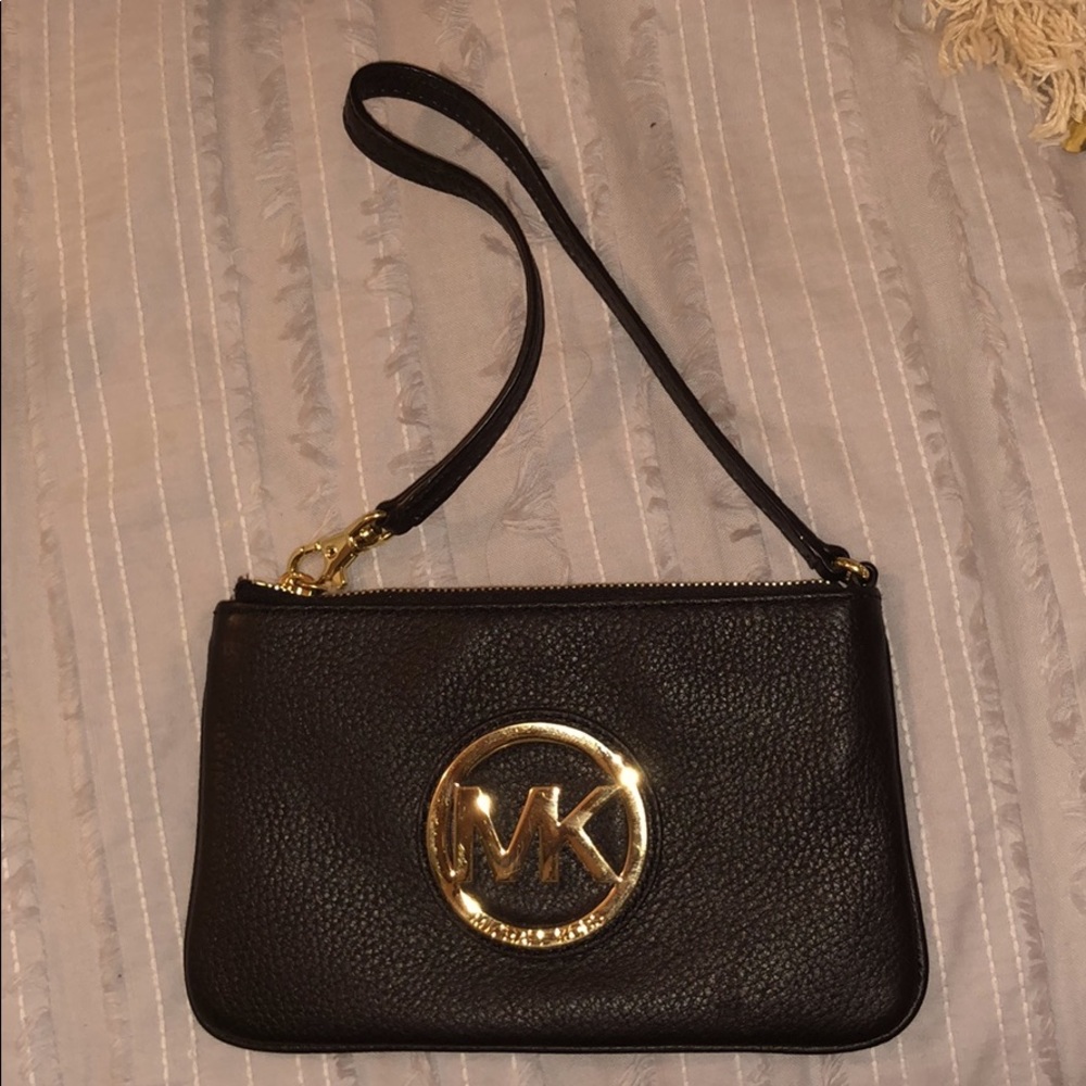Michael Kors Black Wristlet